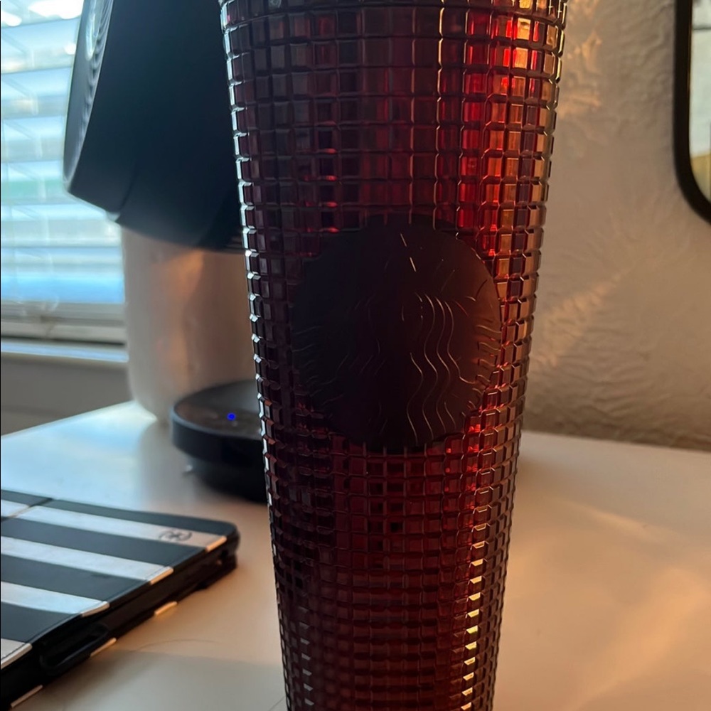 ruby red starbucks cup